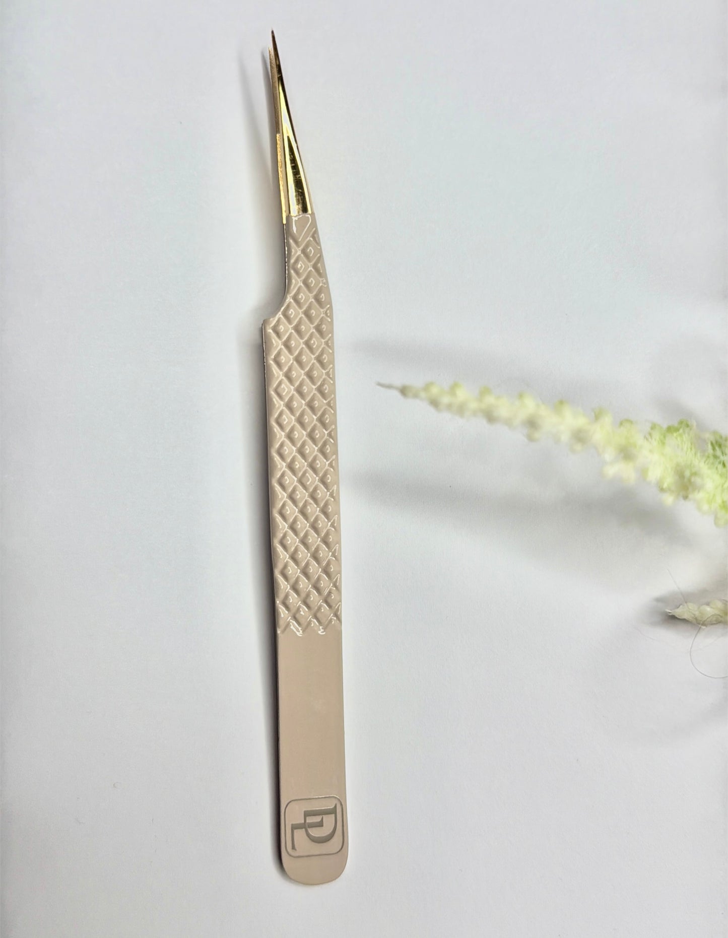 Straight isolation Tweezers✨ (Latte Gold)