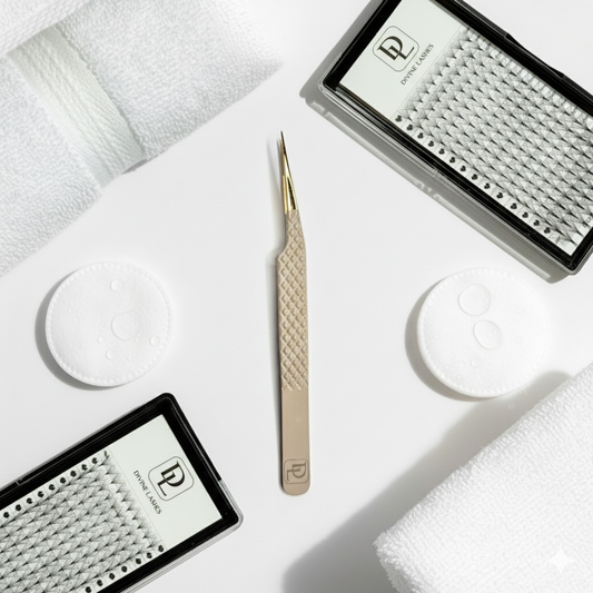 Straight isolation Tweezers✨ (Latte Gold)