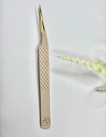 Straight isolation Tweezers✨ (Latte Gold)