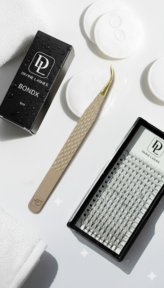 Curve Isolation Tweezers(Latte Gold)✨